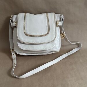 Michael Kors Naomi Large Leather Flap Crossbody Bag